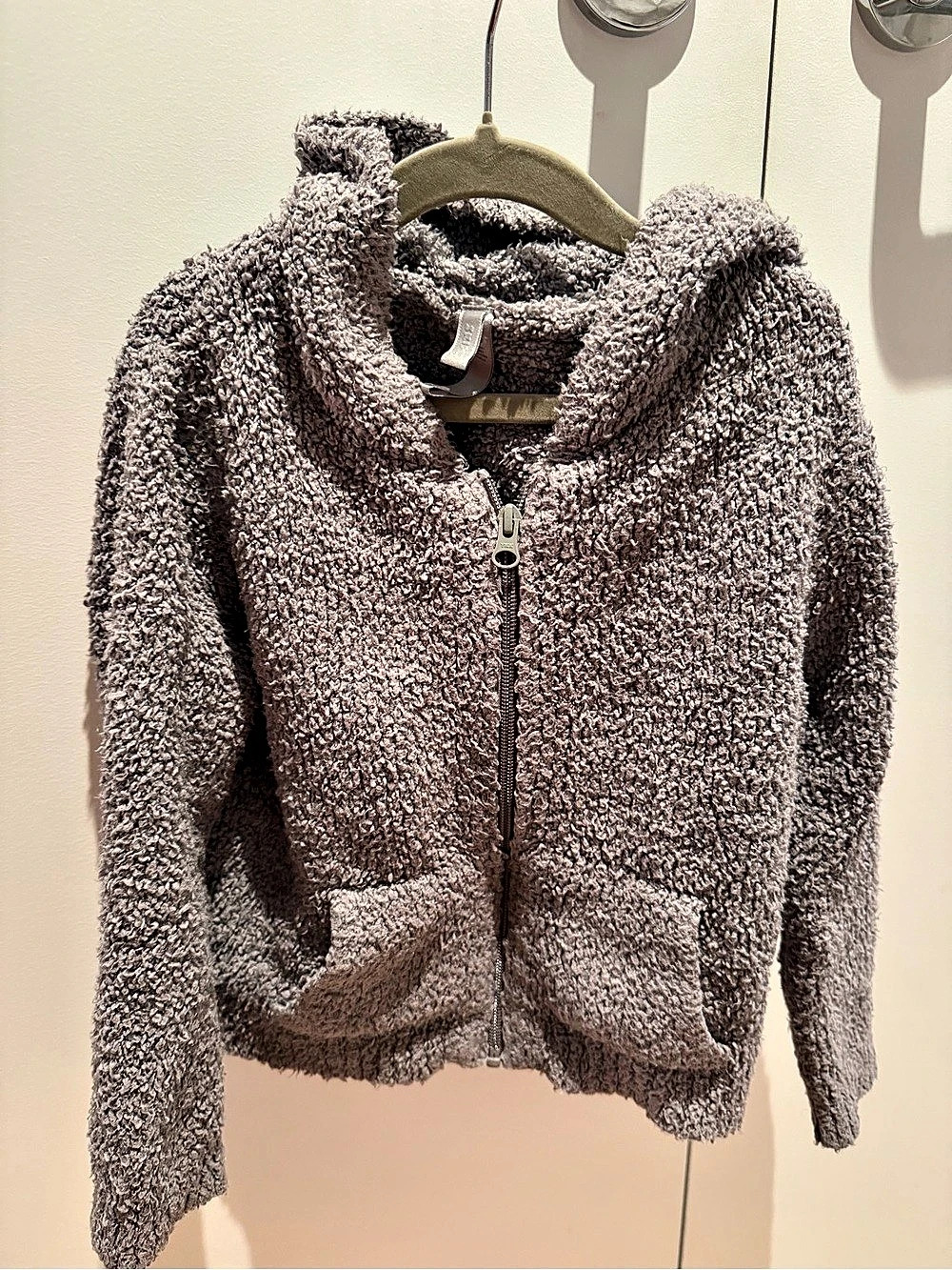 SKIMS Kids Cozy Knit Hoodie Gray Size 4/5 grey flurry jacket